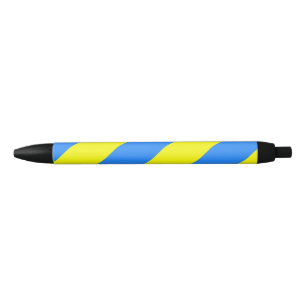 Oekraïne Vlag Blauw Geel Thunder_Cove Zwarte Inkt Pen