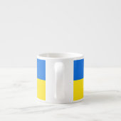 Oekraïne Vlag Espresso Cup Dove of Peace - Vrijhei Espresso Kop (Achterkant)