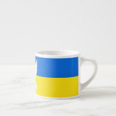 Oekraïne Vlag Espresso Cup Dove of Peace - Vrijhei Espresso Kop (Rechts)