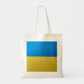 Oekraïne vlag geel blauw geometrisch rooster tote bag (Voorkant)