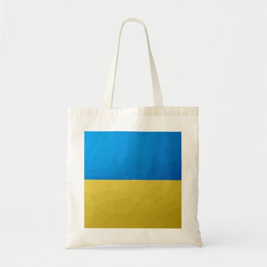 Oekraïne vlag geel blauw geometrisch rooster tote bag (Voorkant)