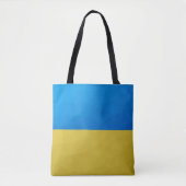 Oekraïne vlag geel blauw geometrisch rooster tote bag (Voorkant)