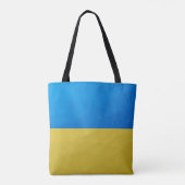 Oekraïne vlag geel blauw geometrisch rooster tote bag (Achterkant)