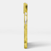 Oekraïne vlag geel blauw houtextuurpatroon iPhone hoesje (Linkerkant)