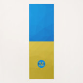 Oekraïne vlag geometrisch patroon mesh Monogram Yogamat (Voorkant)