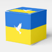 Oekraïne vlag geschenkdoos Dove of Peace - Vrijhei Bedankdoosjes (Voorkant Zijde)