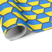 Oekraïne vlag honingraat inpakpapier (Rol Hoek)