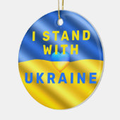 Oekraïne Vlag Kerstmis Ornament Vrijheid Vrede (Links)
