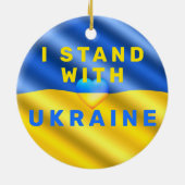 Oekraïne Vlag Kerstmis Ornament Vrijheid Vrede (Achterkant)