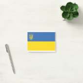 Oekraïne-Vlag-met-Drietand Post-it® Notes (Kantoor)