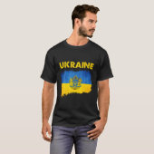  Oekraïne vlag Oekraïens patriottisch Trident S T-shirt (Voorkant volledig)
