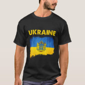  Oekraïne vlag Oekraïens patriottisch Trident S T-shirt (Voorkant)