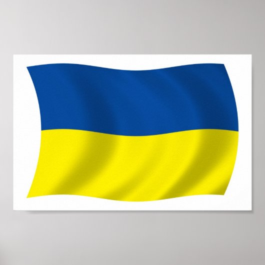 Oekraïne Vlag Poster Print (Voorkant)