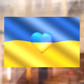 Oekraïne Vlag Raam Cling Steun Vrijheid Raamsticker (Vel 2)