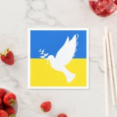 Oekraïne vlag servetten vredesduif - Vrijheid (Insitu)