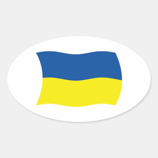 Oekraïne Vlag Sticker (Voorkant)