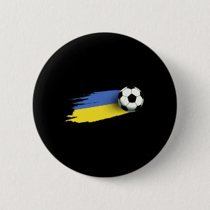 Oekraïne Vlag T-Shirt Oekraïens Voetbalteam Oekraï Ronde Button 5,7 Cm