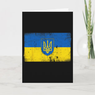 Oekraïne Vlag Vintage Oekraïense Militaire Embleem Kaart