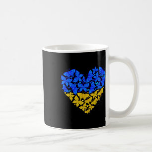 Oekraïne Vlag Vlinder Hart Vintage Oekraïense Lief Koffiemok