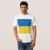Oekraïne Vlag voor en achter T-shirt (Voorkant volledig)
