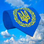 Oekraïne, vlag, wapenstilstand, Oekraïens Tryzub Stropdas<br><div class="desc">Stropdas: Oekraïne,  vlag,  wapenbezit - symbool Tryzub en Oekraïense republiek / У к а ї а</div>