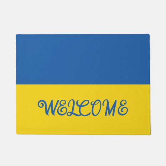 Oekraïne vlag welkom deur mat (Voorkant)