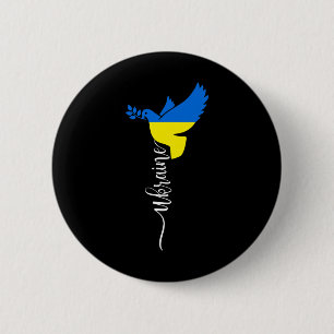 Oekraïne Vlag Zonnebloem Vintage Oekraïense Liefhe Ronde Button 5,7 Cm