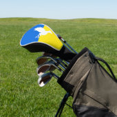 Oekraïne Vlaggengolfhoofd Hoesje Vredesduif Golfheadcover (Insitu)