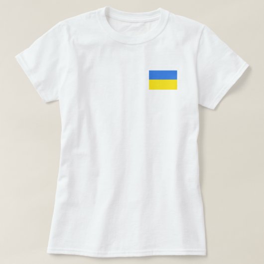 Oekraïne Vlaggenvrijheid T-Shirt (Design voorkant)