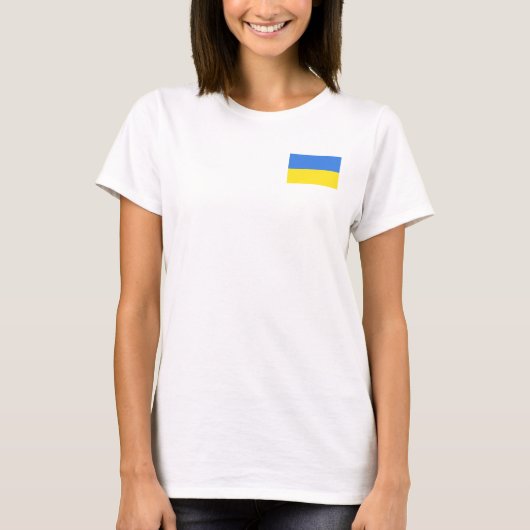Oekraïne Vlaggenvrijheid T-Shirt (Voorkant)