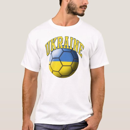 Oekraïne Voetbal T-Shirt (Voorkant)