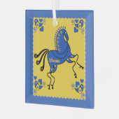 Oekraïne Volkskunst Glas Ornament (Voorkant links)