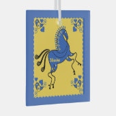 Oekraïne Volkskunst Glas Ornament (Voorkant Rechts)