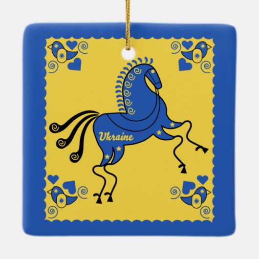 Oekraïne Volkskunst Keramisch Ornament (Achterkant)