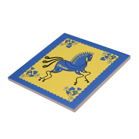 Oekraïne Volkskunst Tegeltje (Zijkant)