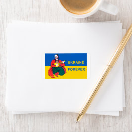 Oekraïne voor altijd etiket