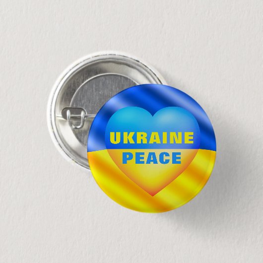 Oekraïne - vrede - Oekraïense vlag - Button van vr (Voorkant /achterkant)
