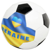 Oekraïne - vrede - Oekraïense vlag - steun vrijhei Voetbal (Drie kwart)