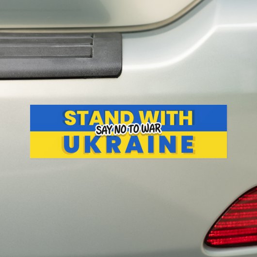 Oekraïne - vrede - Oekraïense vlag - vrijheid Bumpersticker (Op auto)