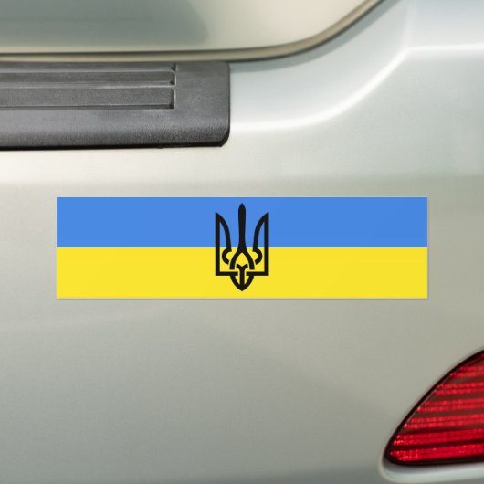 Oekraïne - vrede - Oekraïense vlag - vrijheid Bumpersticker (Op auto)