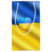 Oekraïne - vrede - Oekraïense vlag - vrijheid Klein Cadeauzakje (Achterkant)