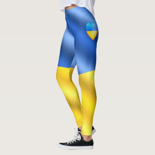 Oekraïne - vrede - Oekraïense vlag - vrijheid  Leggings