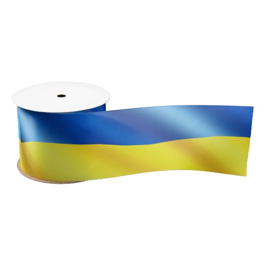 Oekraïne - vrede - Oekraïense vlag - vrijheid Satijnen Lint (Spoel)