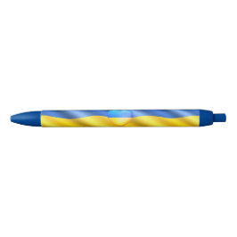 Oekraïne - vrede - Oekraïense vlag - vrijheid Zwarte Inkt Pen