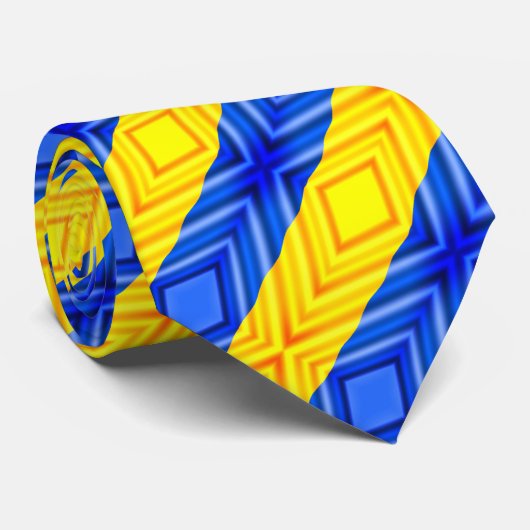 Oekraïne - vrede - Stropdas van de Oekraïense vlag (Opgerold)