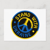 Oekraïne: vredessymbool voor Oekraïne Briefkaart (Voorkant)