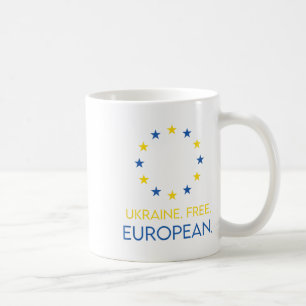 Oekraïne. Vrij. Europees. - de toekomst in Europa Koffiemok