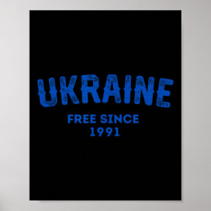 Oekraïne vrij sinds 1991 Oekraïense militaire Oekr Poster