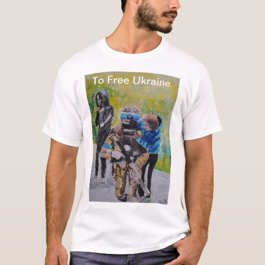 Oekraïne vrij te laten t-shirt (Voorkant)