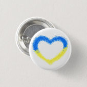 Oekraïne - vrijheid - vrede - Oekraïens vlaggenhar Ronde Button 3,2 Cm (Voorkant /achterkant)
